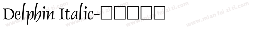 Delphin Italic字体转换